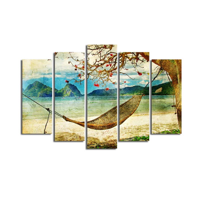 Wallity Set de 5 pinturas decorativas en lienzo 5PATK-3 Multicolor Wallity Set de 5 pinturas decorativas en lienzo 5PATK-3 Multicolor